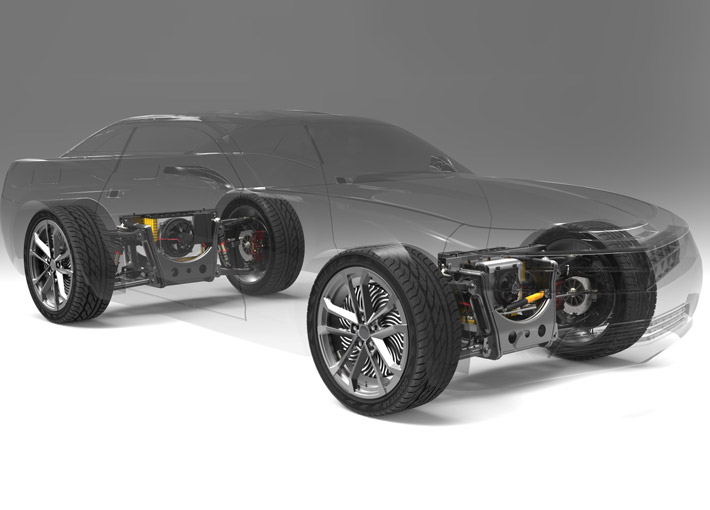 استاتور موتور محرک خودروی الکتریکی و هسته روتور